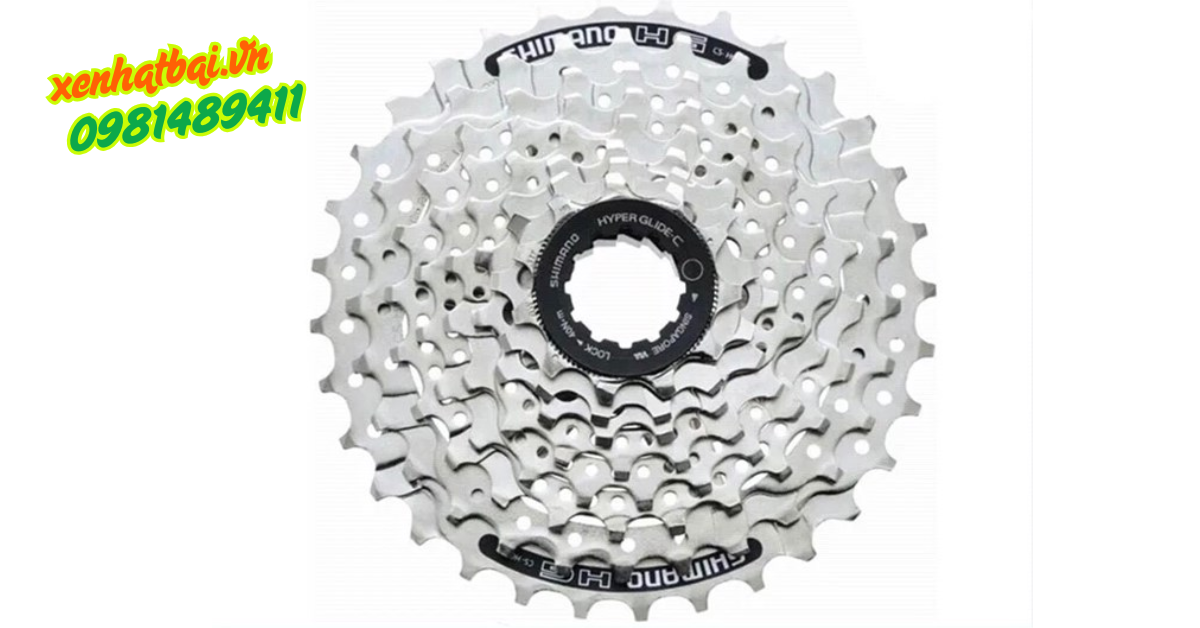 Líp Thả 8 Shimano Trắng Có Chữ Indonesia HG41-8s 11/32